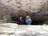 magicmomma > Caleb and Jared beneath a rock overhang at Ozone Falls SNA TN