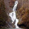 magicmomma > Cypress Falls main drop 120 ft. high Northern White Cedar see on the left.  This waterfall is a travertine falls.