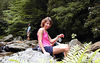 magicmomma > Cathy in the middle of the East Fork of Pigeon River changing into her water shoes.
Rich in the background...... doing what he usually does. Taking pictures!
